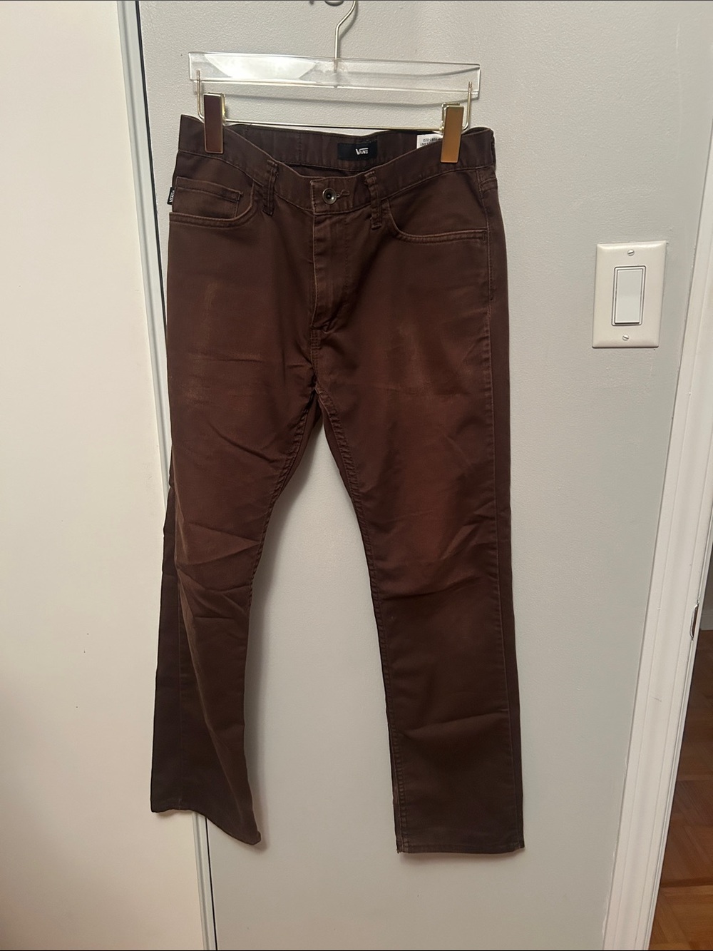 Vans Men's Dark Brown Straight Jeans